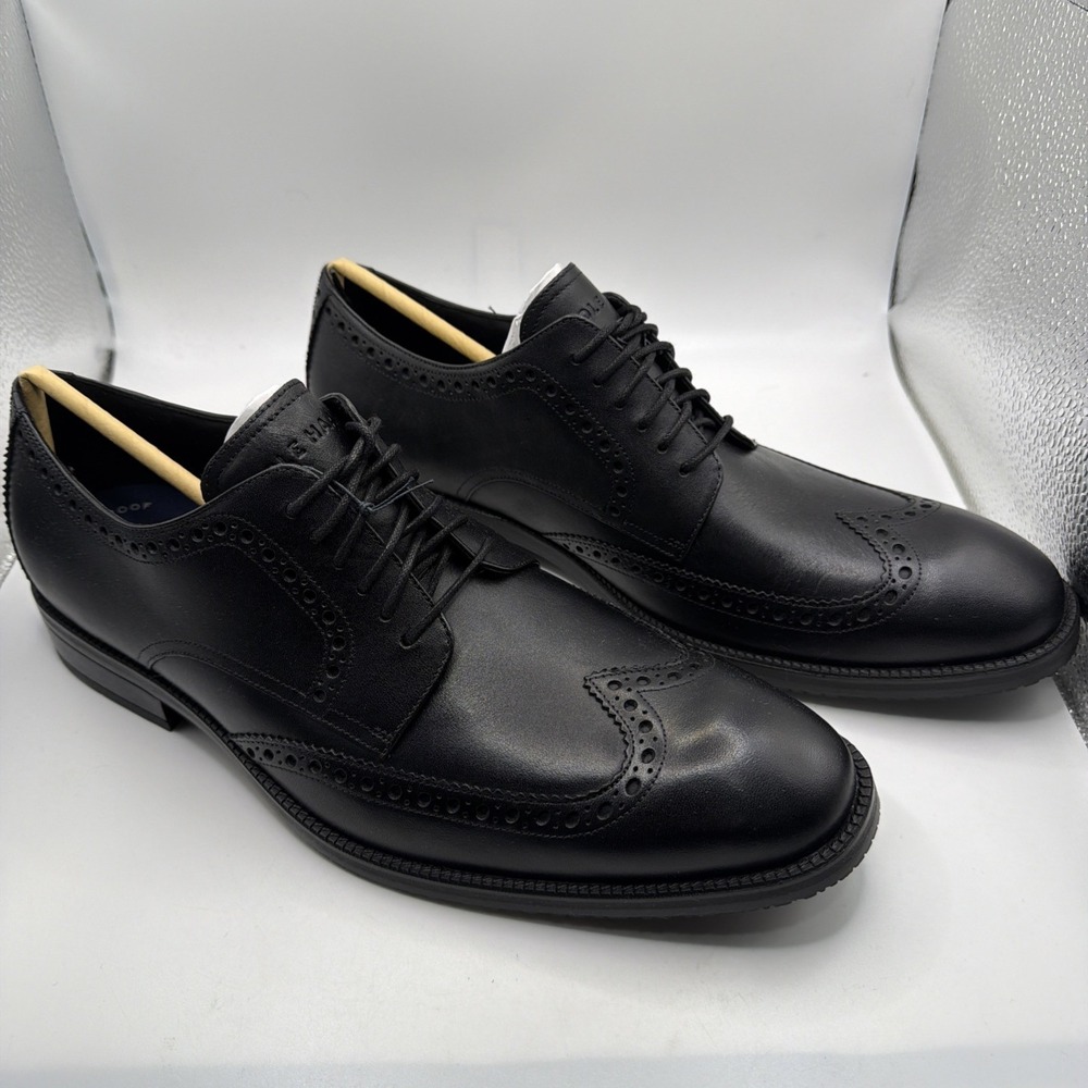 Cole Haan "Modern Essentials Waterproof Wing Tip Oxford Black Men's. Size 10.5